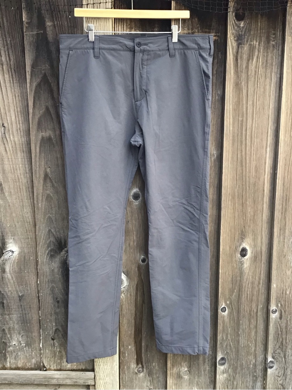 American Giant Made In USA Performance Stretch Pants Gray Mens 36x32